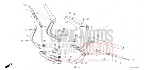 ROHRGRIFF/OBERE BRUECKE GL1800BDR de 2024